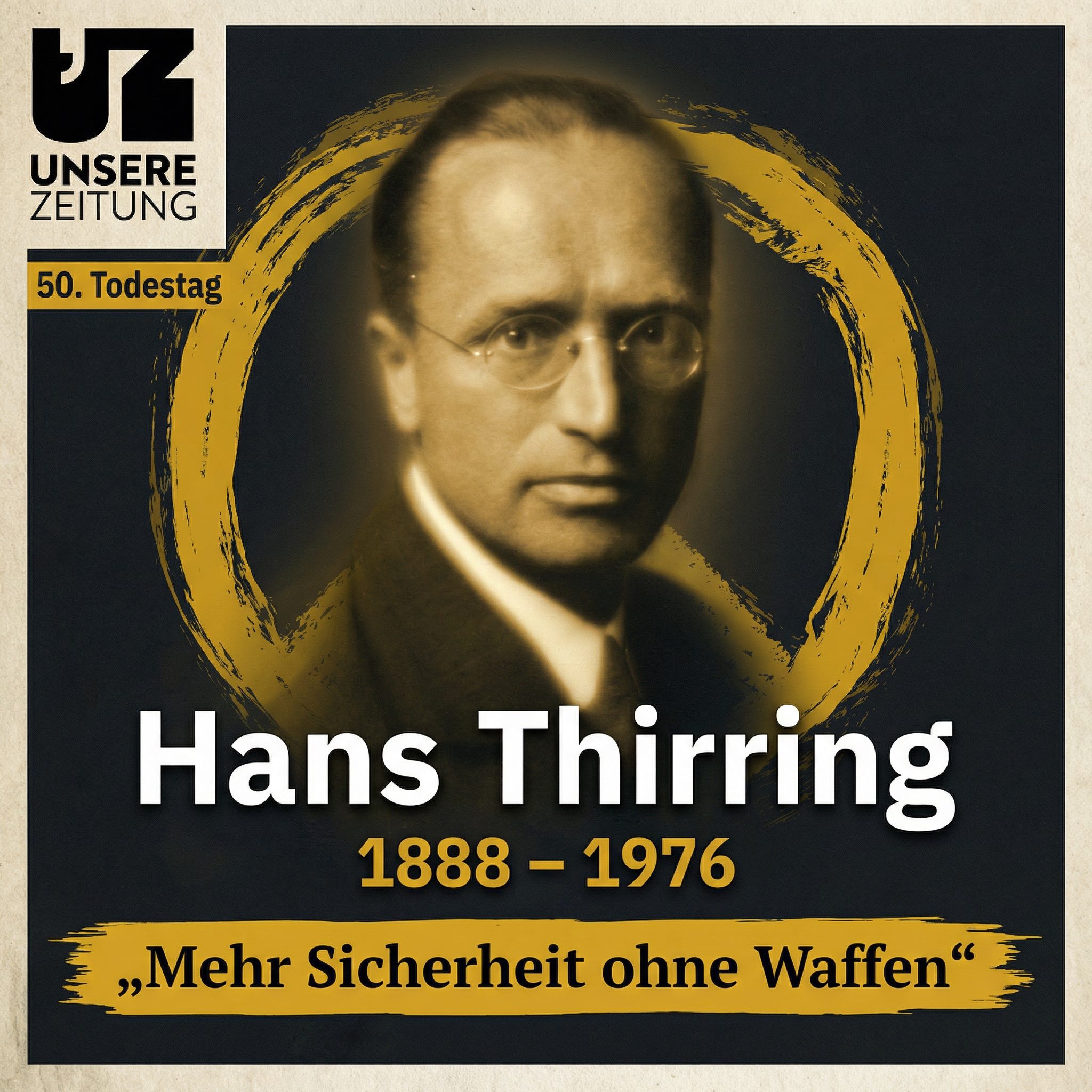 Hans Thirring – ein Leben für den Frieden